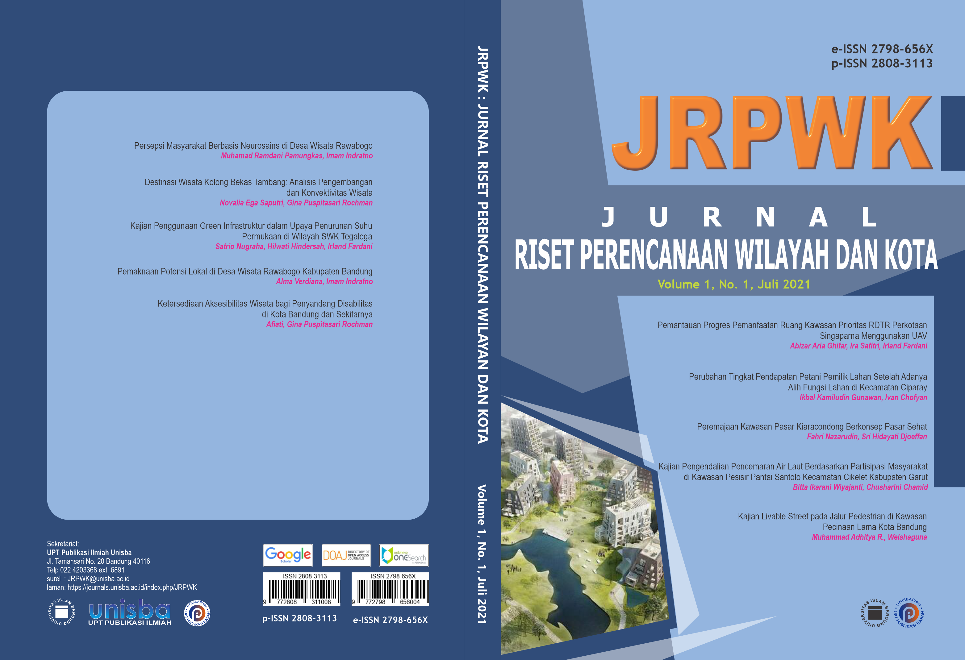 					View Volume 1, No. 1, Juli 2021, Jurnal Riset Perencanaan Wilayah dan Kota (JRPWK)
				