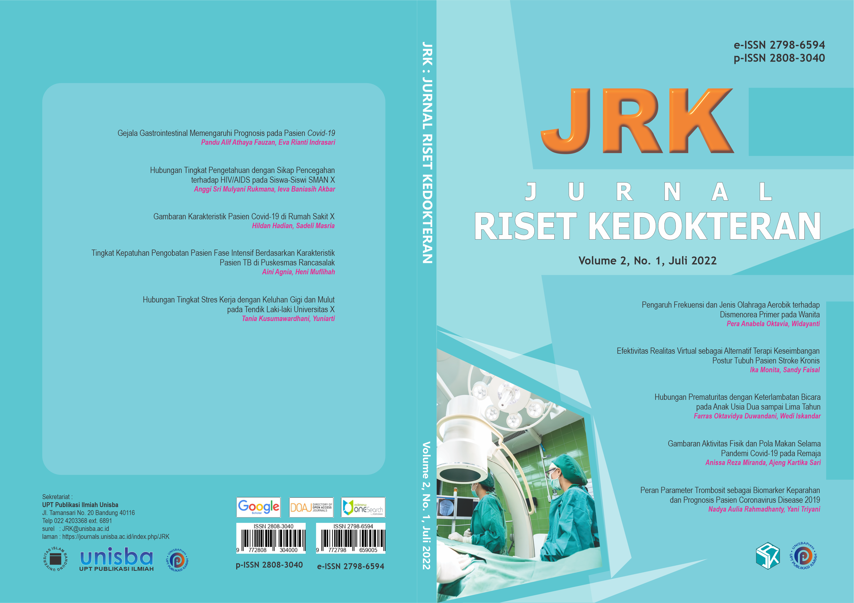 					View Volume 2, No.1, Juli 2022, Jurnal Riset Kedokteran (JRK)
				